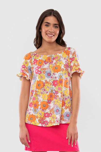 Groovy Floral Top