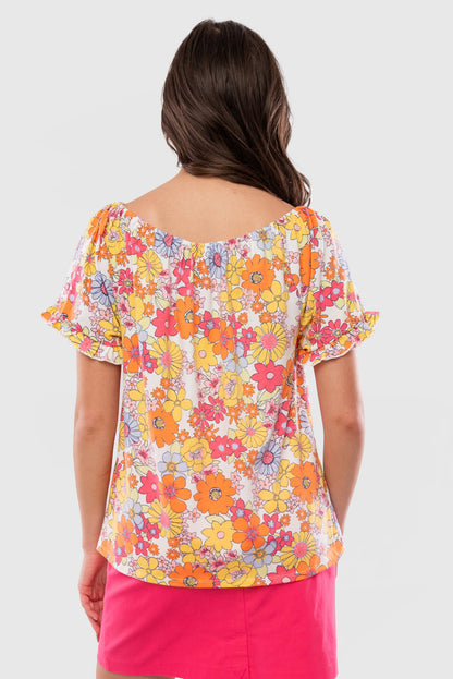 Groovy Floral Top