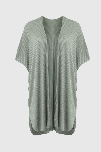 Waffle Knit Kimono Sage