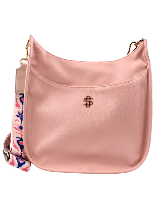 SS Leather Satchel Peach