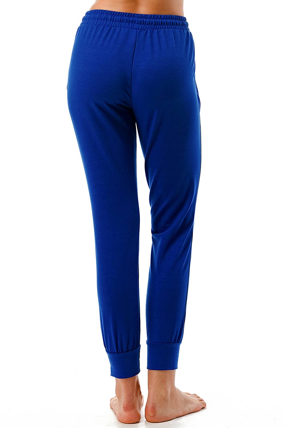 Solid royal blue color French terry jogger sweatpants