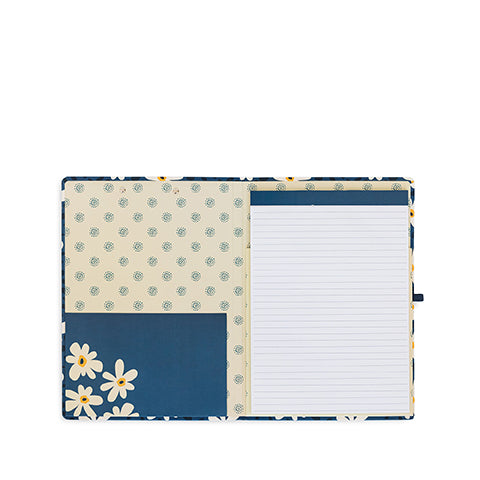 Clipboard Folio, Leopard Daisy