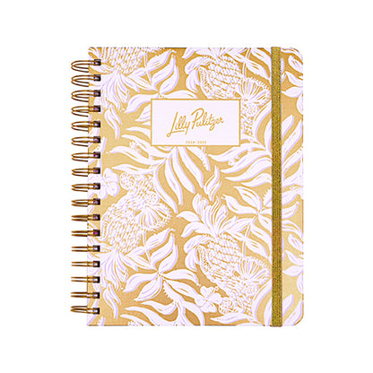 Large 17 Month Agenda, Gold Metallic Bon Vivants