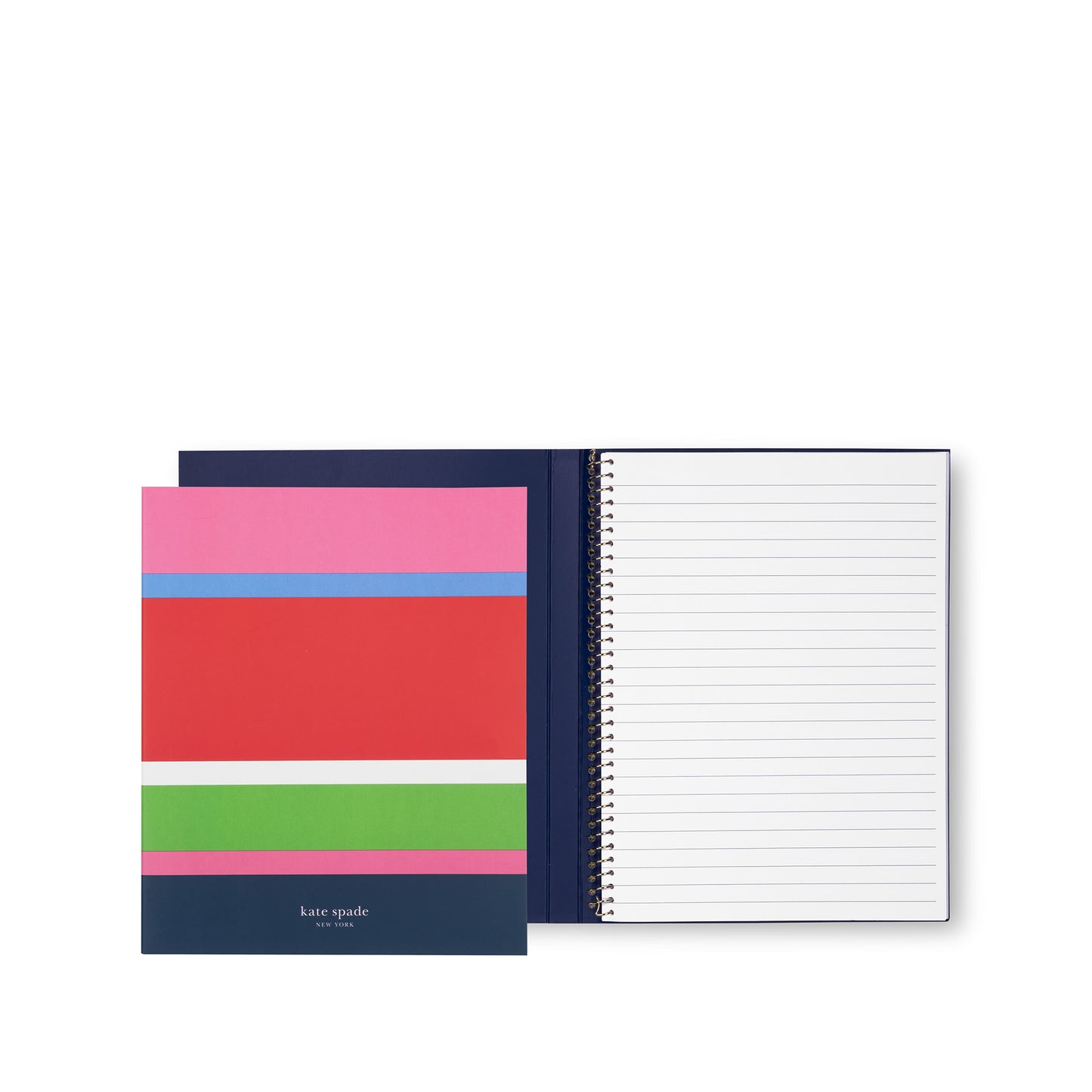 Concealed Spiral Notebook, Sunny Day Stripe