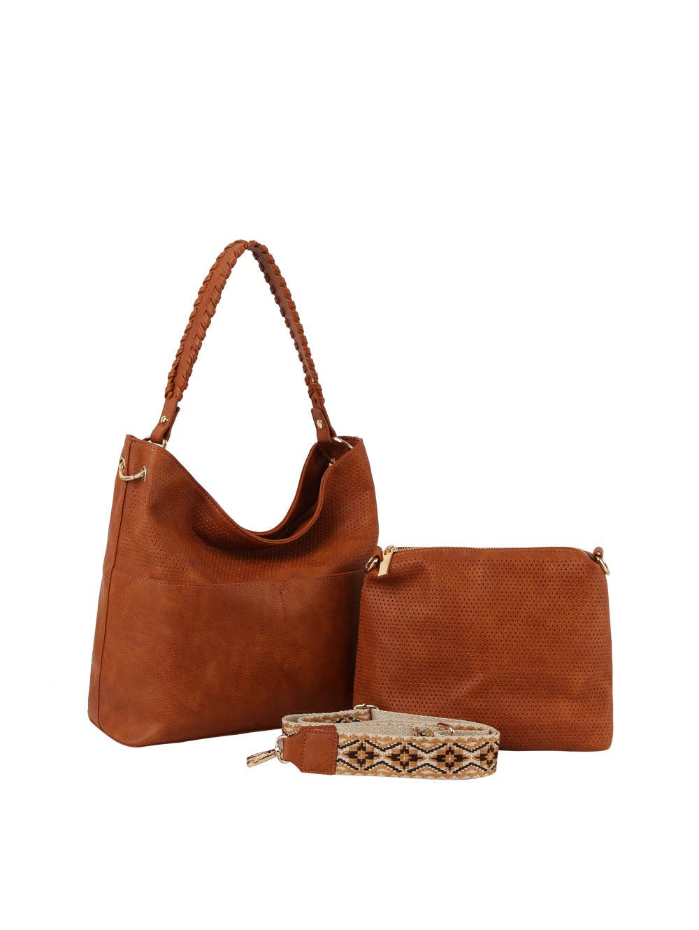 2 in 1 classic hobo tote and purse set