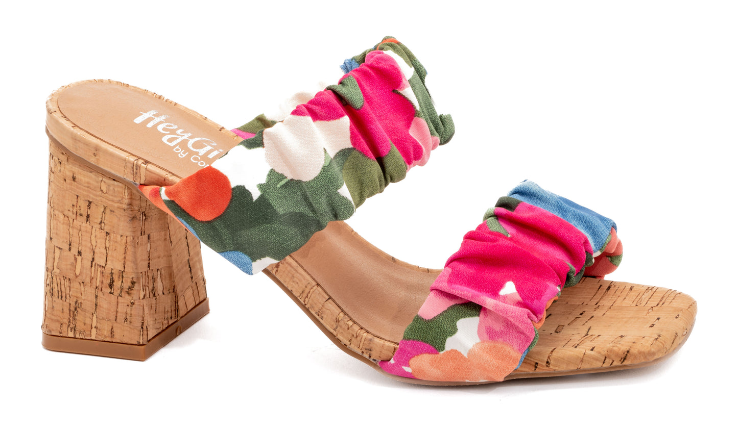 Tropic Like It's Hot Floral Heeled Sandal