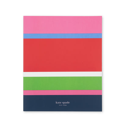 Concealed Spiral Notebook, Sunny Day Stripe