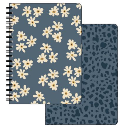 Mini Notebook, Leopard Daisy