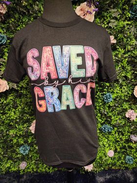 Saved By His Grace Short Sleeve