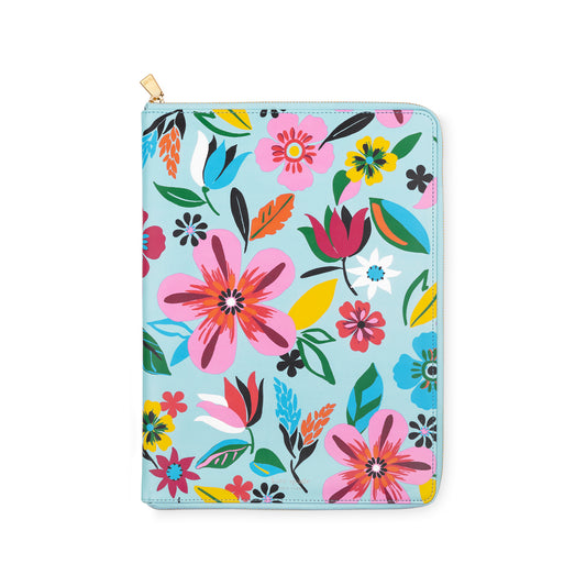 Notepad Zip Folio, Safari Floral